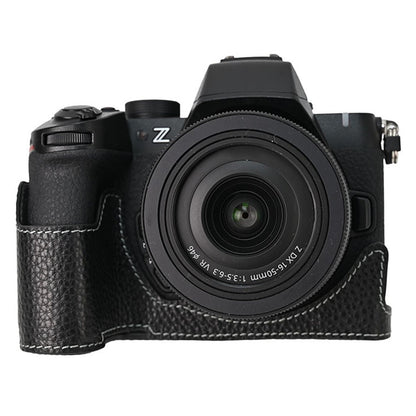 For Nikon Z 50 II Camera Case Genuine Cow Leather Protective Cover