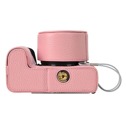 For Nikon Z 50 II Camera Case with Lens Cap Genuine Cow Leather Protective Cover