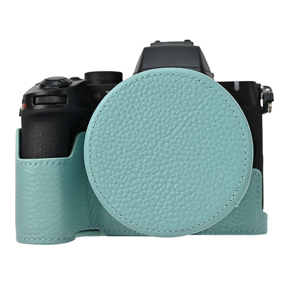 For Nikon Z 50 II Camera Case with Lens Cap Genuine Cow Leather Protective Cover