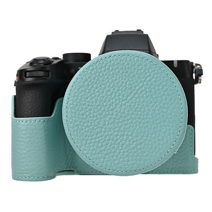 For Nikon Z 50 II Camera Case with Lens Cap Genuine Cow Leather Protective Cover