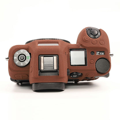 For Nikon Z6 III Camera Protective Case Litchi Texture Silicone  Shock Absorbent Cover