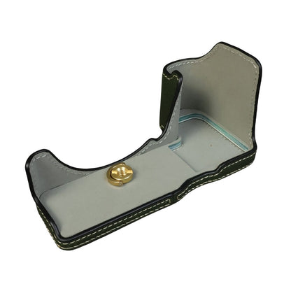 For Nikon Z 50 II Buffalo Texture PU Leather Bottom Case Half Body Camera Cover with Battery Opening
