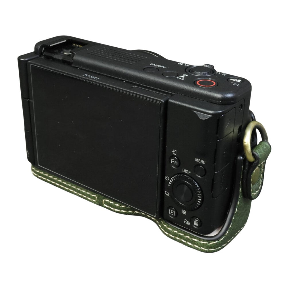 For Sony ZV-1F  /  ZV-1 Mark II Camera Case Portable Leather Camera Protective Cover Without Battery Opening