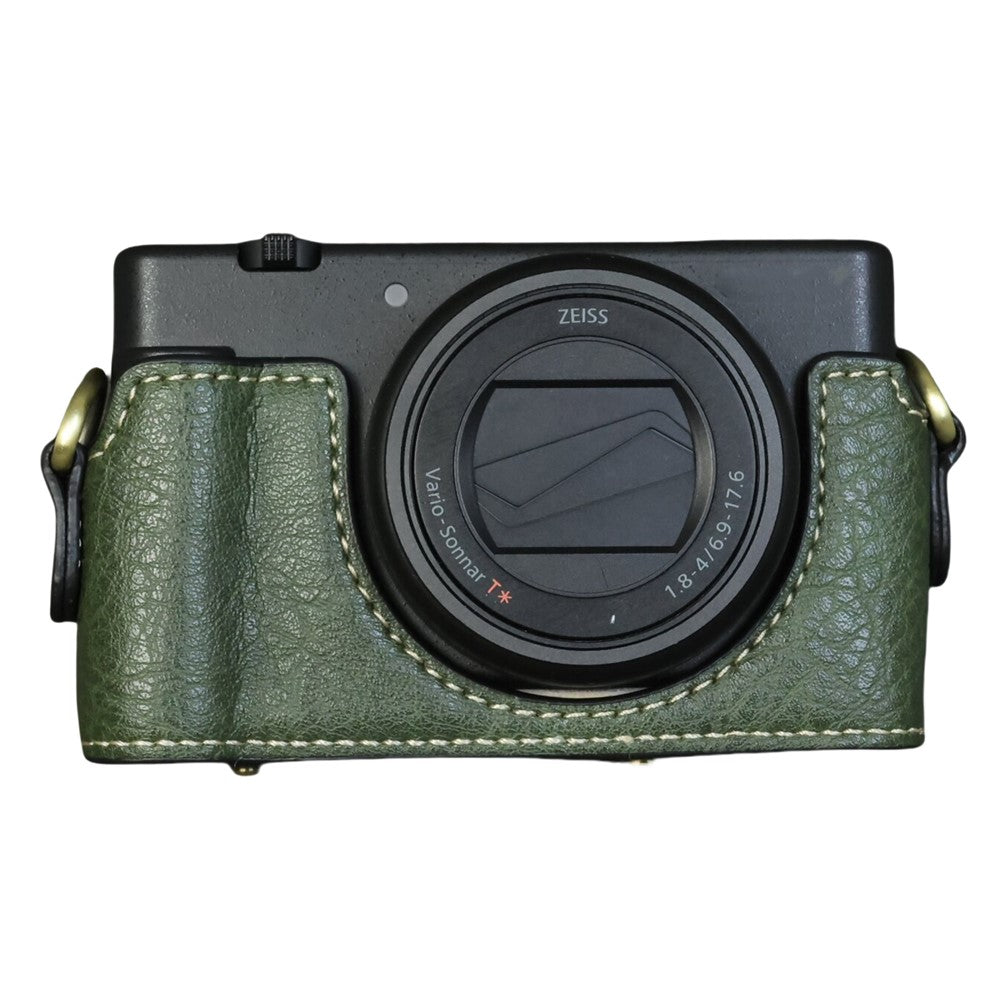 For Sony ZV-1F  /  ZV-1 Mark II Camera Case Portable Leather Camera Protective Cover Without Battery Opening