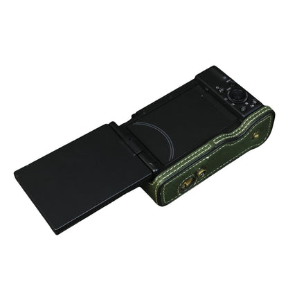 For Sony ZV-1F  /  ZV-1 Mark II Camera Case Portable Leather Camera Protective Cover Without Battery Opening