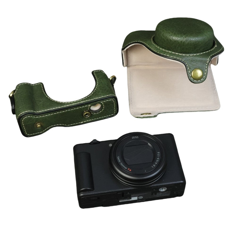 For Sony ZV-1F  /  ZV-1 Mark II Camera Case Portable Leather Camera Protective Cover Without Battery Opening