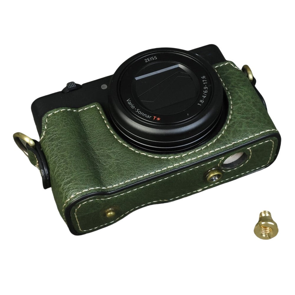 For Sony ZV-1F  /  ZV-1 Mark II Camera Case Portable Leather Camera Protective Cover Without Battery Opening