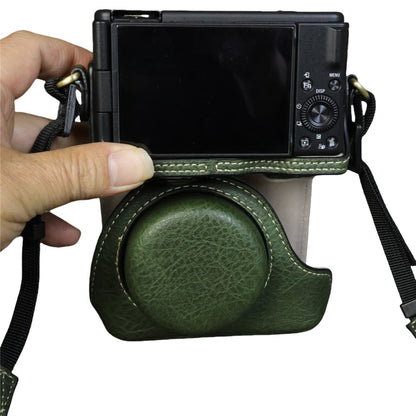 For Sony ZV-1F  /  ZV-1 Mark II Camera Case Portable Leather Camera Protective Cover Without Battery Opening