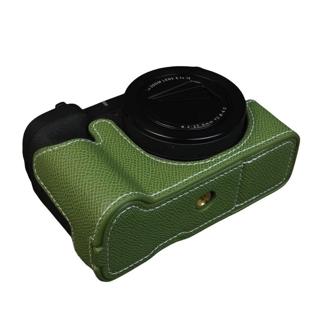 For Canon PowerShot V1 Camera Case PU Leather Protective Cover