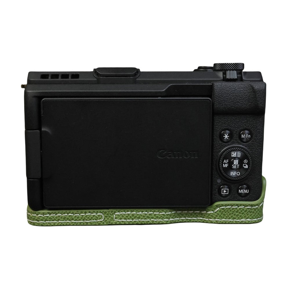 For Canon PowerShot V1 Camera Case PU Leather Protective Cover