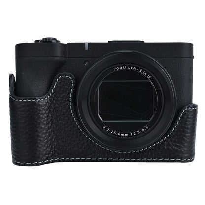 For Canon PowerShot V1 Camera Case Genuine Cow Leather Protective Cover