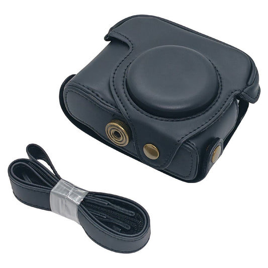 For Canon PowerShot G16 / G15 Anti Scratch PU Leather Portable Camera Bag with Shoulder Strap