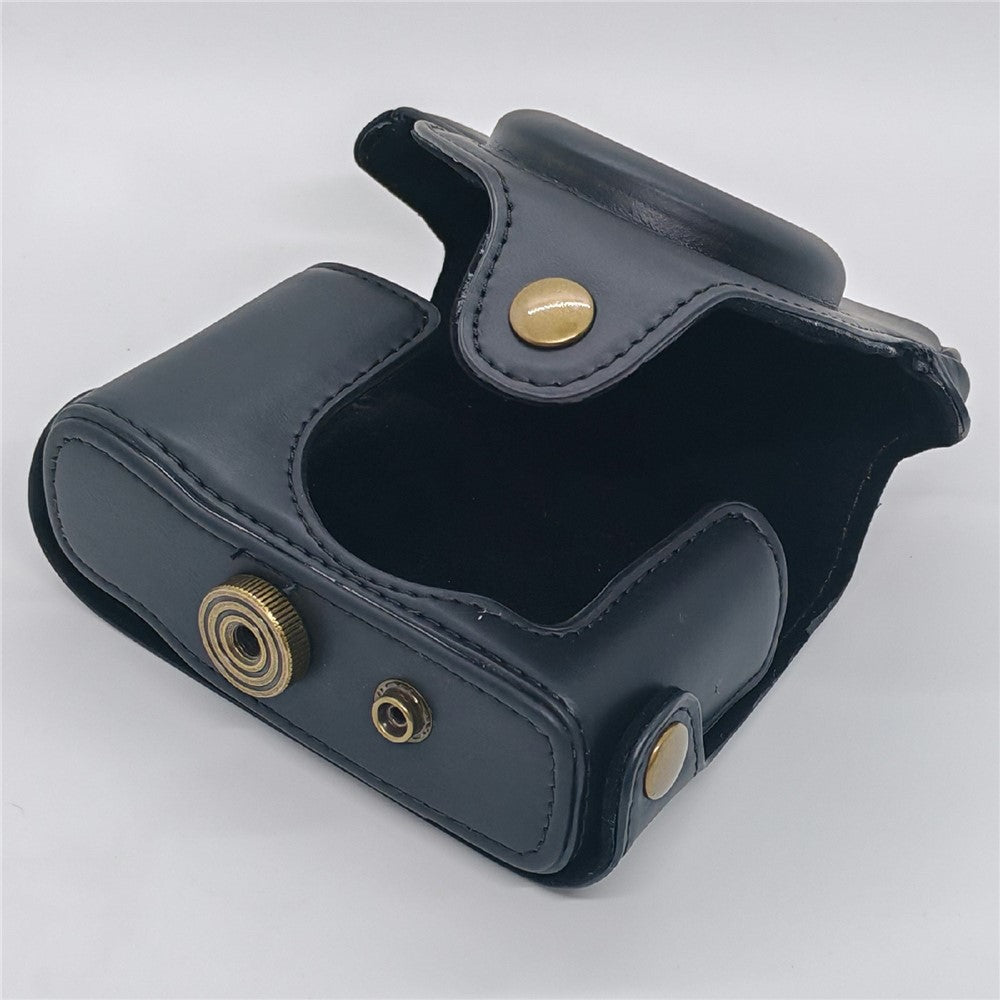 For Canon PowerShot G16 / G15 Anti Scratch PU Leather Portable Camera Bag with Shoulder Strap
