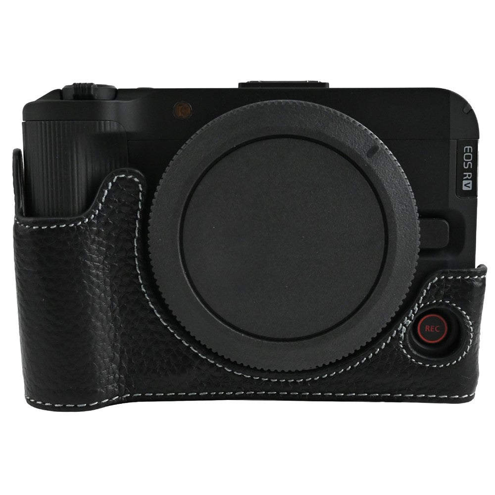 For Canon EOS R50 V Camera Base Genuine Cow Leather Protective Cover