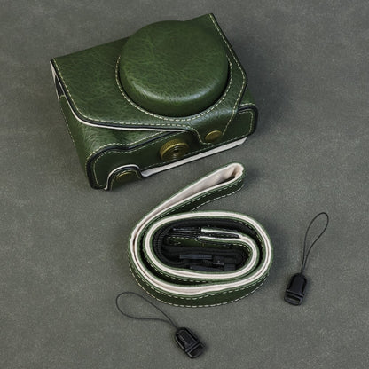 For Canon PowerShot V1 Camera Case Portable Leather Camera Protective Cover Without Battery Opening