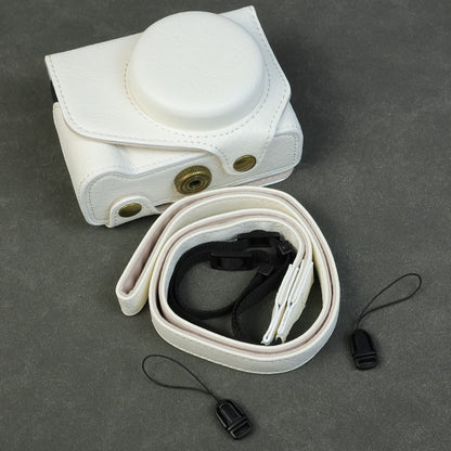 For Canon PowerShot V1 Camera Case Portable Leather Camera Protective Cover Without Battery Opening