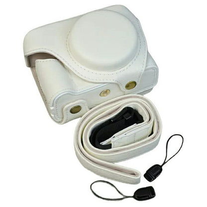 For Canon PowerShot V1 Camera Case with Battery Opening Portable Leather Camera Protective Cover