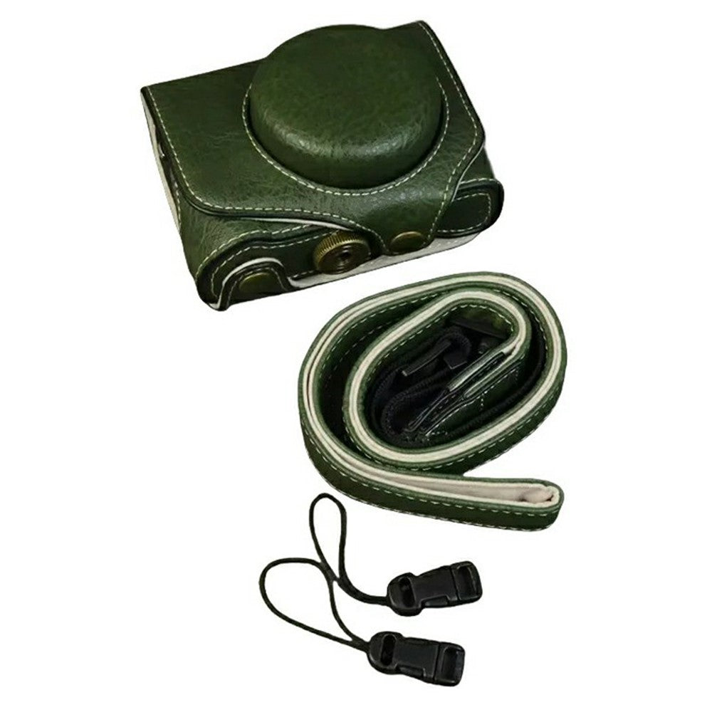 For Canon PowerShot G7 X Mark III / Mark II Camera Case Buffalo Texture Leather Protective Cover Without Battery Opening
