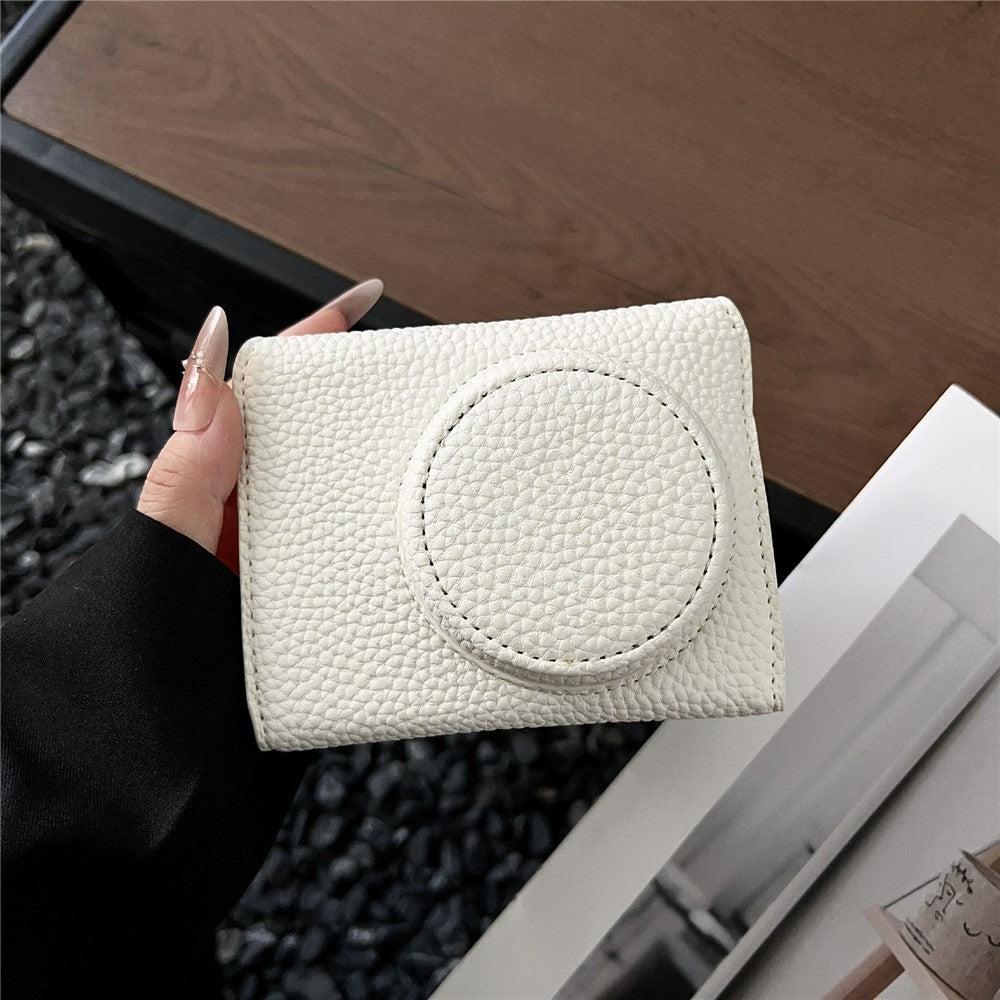 For Canon PowerShot V1 Camera Case Battery Opening Leather Protective Cover with Shoulder Strap