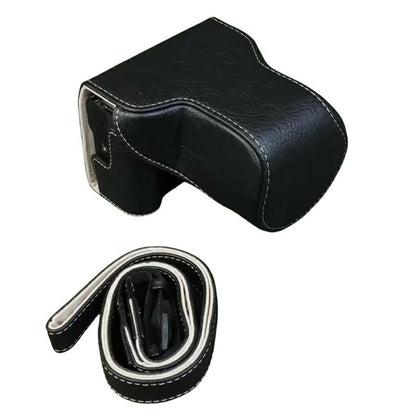 For Canon EOS R50 V Camera Case Buffalo Texture Leather Protective Cover Without Battery Opening