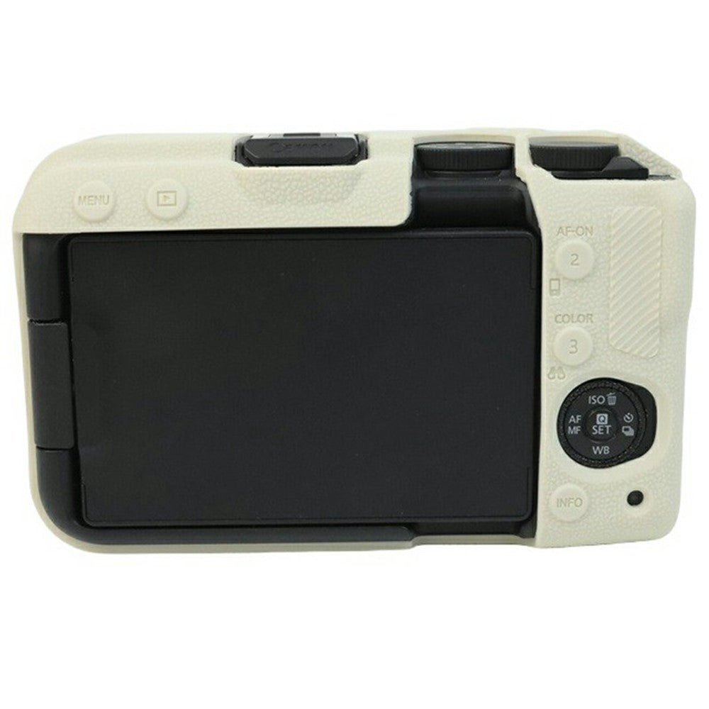 For Canon EOS R50 V Camera Protective Case Litchi Texture Silicone Cover
