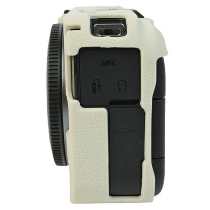 For Canon EOS R50 V Camera Protective Case Litchi Texture Silicone Cover
