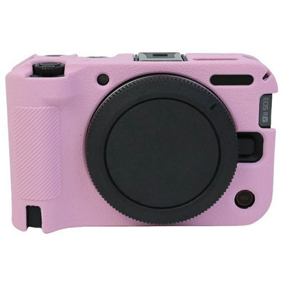 For Canon EOS R50 V Camera Protective Case Litchi Texture Silicone Cover