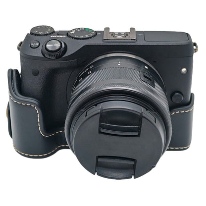 For Canon EOS M3 Camera Bottom Case PU Leather Cover with Battery Opening