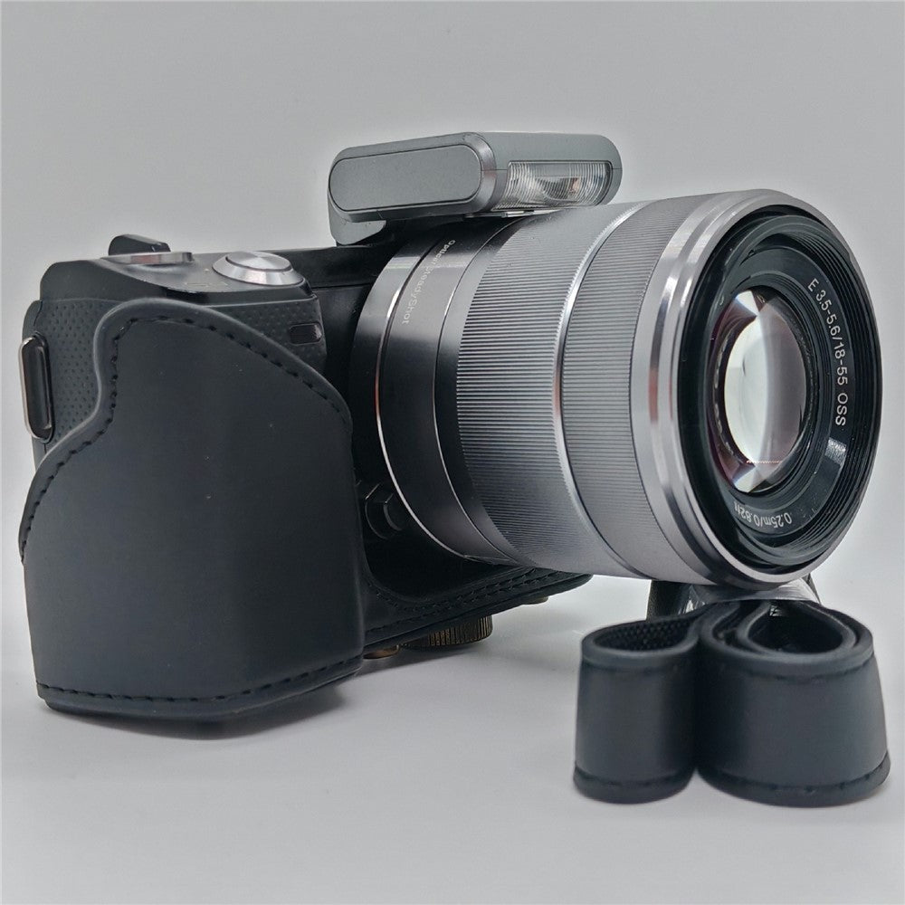Leather Case for Sony NEX-5N / NEX-5C / NEX-5R / NEX-5T Anti-scratch Camera Protective Cover