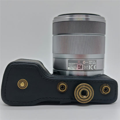 Leather Case for Sony NEX-5N / NEX-5C / NEX-5R / NEX-5T Anti-scratch Camera Protective Cover