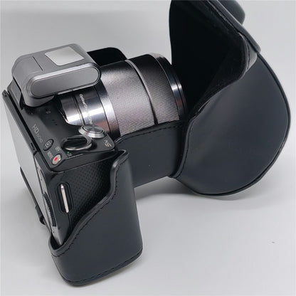 Leather Case for Sony NEX-5N / NEX-5C / NEX-5R / NEX-5T Anti-scratch Camera Protective Cover