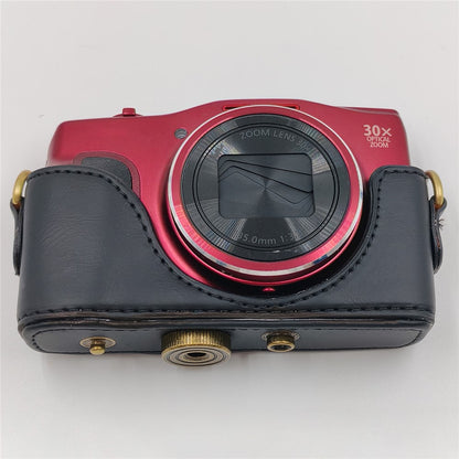 For Canon PowerShot SX710 HS / SX700 Camera Case PU Leather Protective Cover with Shoulder Strap