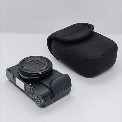 For Sony RX100M7 / M6 / M5 / M4 / M3 / M / RX100 Carrying Case Camera Inner Bag Shockproof Protective Pouch with Carabiner