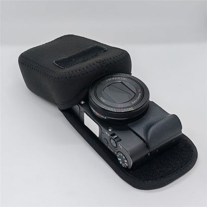 For Sony RX100M7 / M6 / M5 / M4 / M3 / M / RX100 Carrying Case Camera Inner Bag Shockproof Protective Pouch with Carabiner