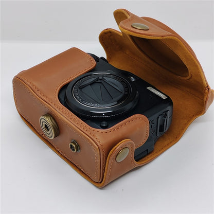 Camera Bag For Canon PowerShot G12 / G11 / G10 Anti Scratch PU Leather Portable Case with Shoulder Strap