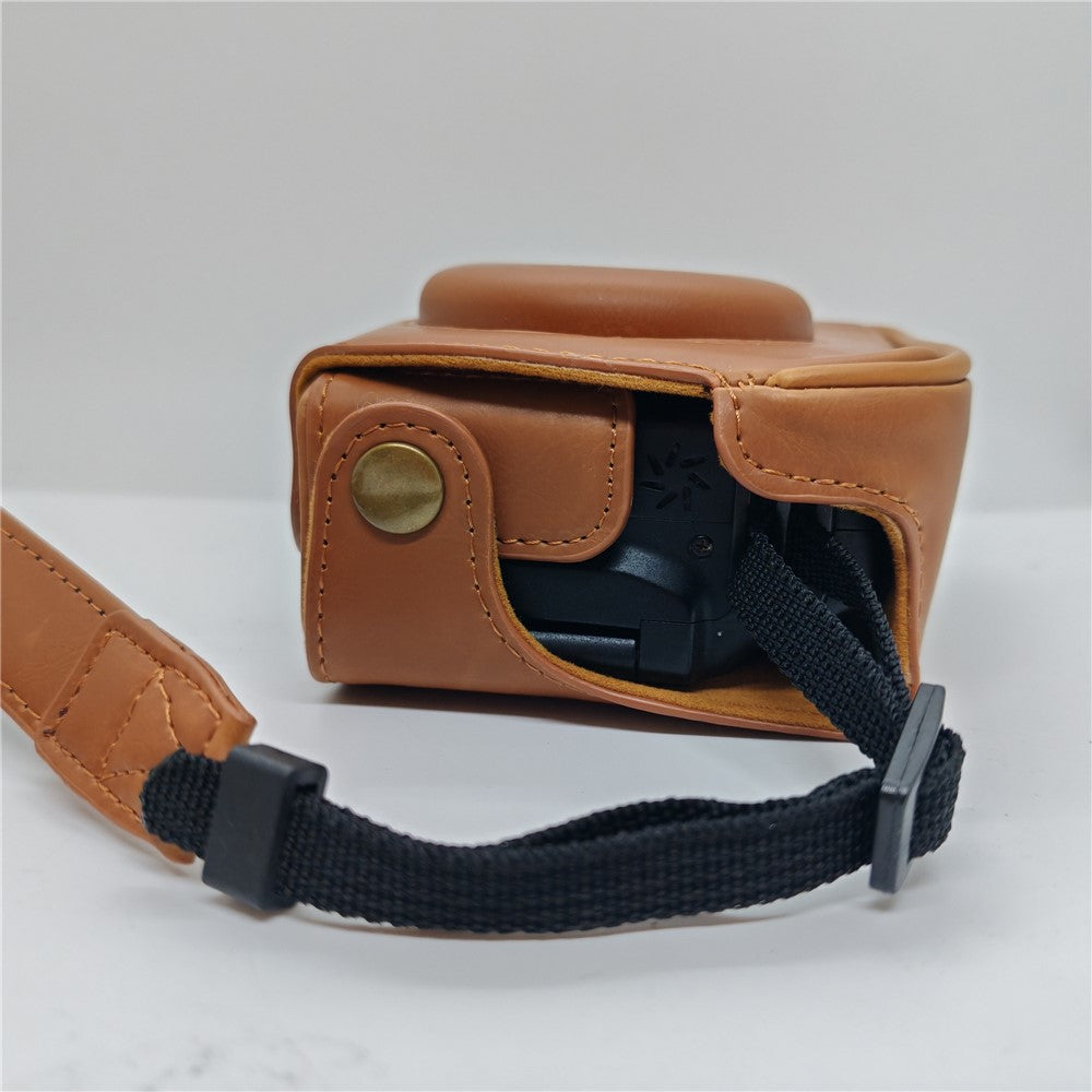 Camera Bag For Canon PowerShot G12 / G11 / G10 Anti Scratch PU Leather Portable Case with Shoulder Strap