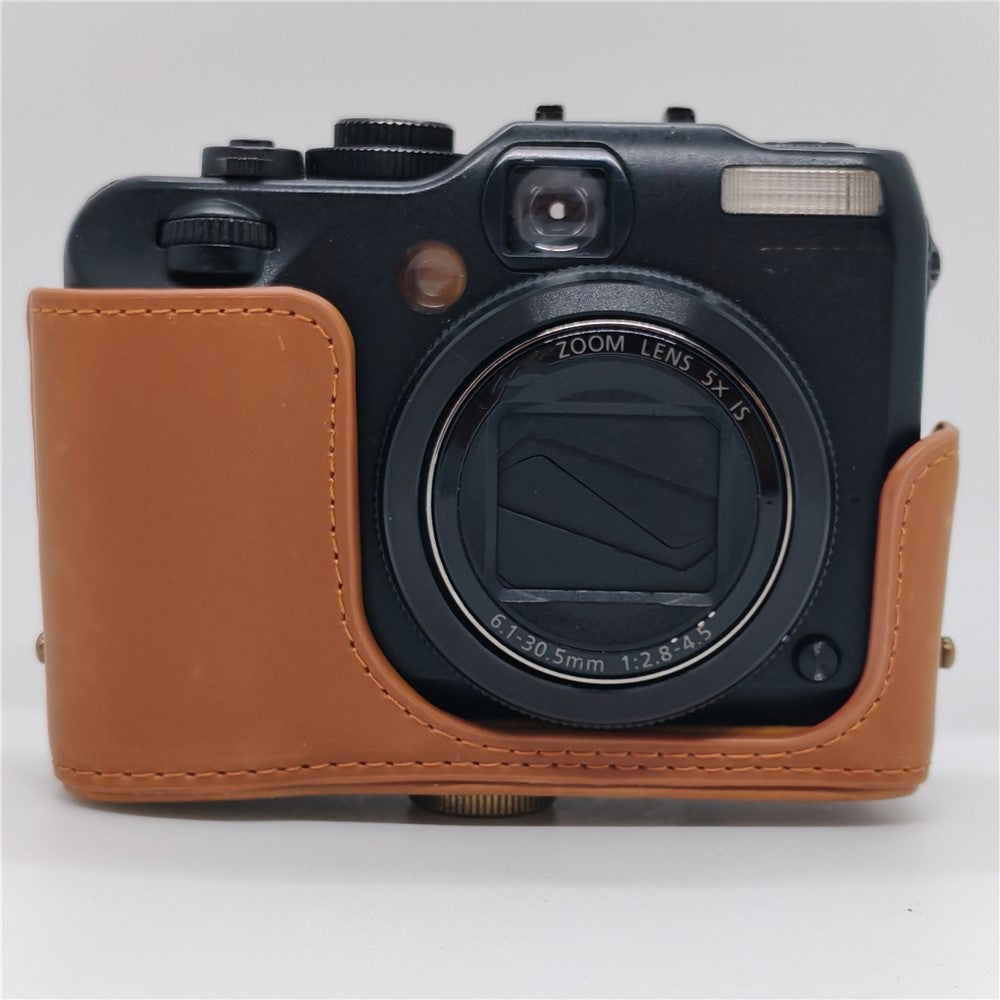 Camera Bag For Canon PowerShot G12 / G11 / G10 Anti Scratch PU Leather Portable Case with Shoulder Strap
