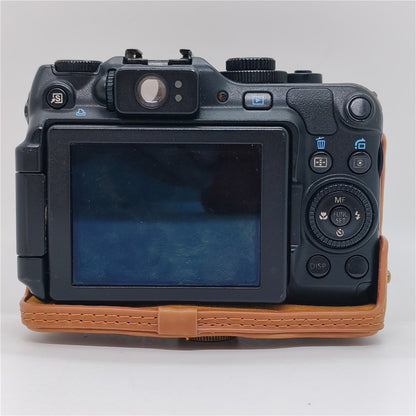 Camera Bag For Canon PowerShot G12 / G11 / G10 Anti Scratch PU Leather Portable Case with Shoulder Strap