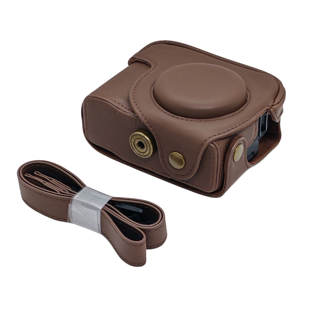 Camera Bag For Canon PowerShot G12 / G11 / G10 Anti Scratch PU Leather Portable Case with Shoulder Strap