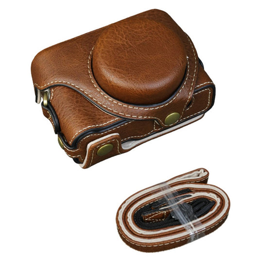 For Sony ZV-1F / ZV-1M2 Camera Case with Battery Opening Portable Leather Camera Protective Cover