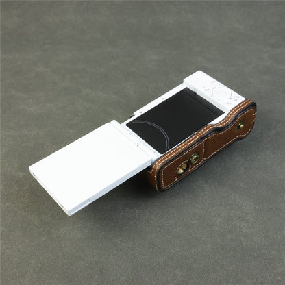 For Sony ZV-1F / ZV-1M2 Camera Case with Battery Opening Portable Leather Camera Protective Cover