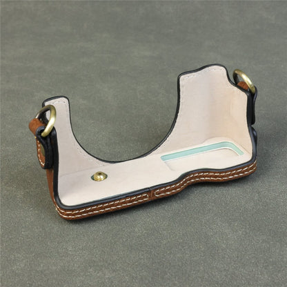 For Sony ZV-1F / ZV-1M2 Camera Case with Battery Opening Portable Leather Camera Protective Cover