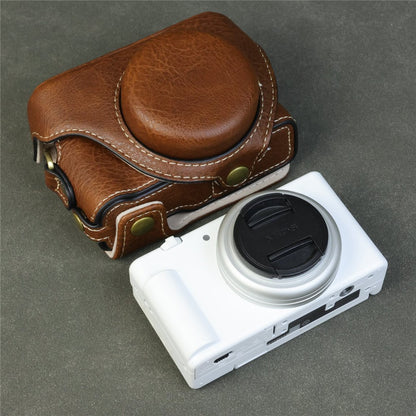 For Sony ZV-1F / ZV-1M2 Camera Case with Battery Opening Portable Leather Camera Protective Cover