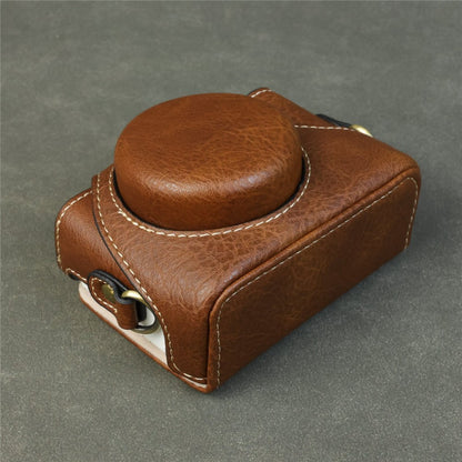 For Sony ZV-1F / ZV-1M2 Camera Case with Battery Opening Portable Leather Camera Protective Cover