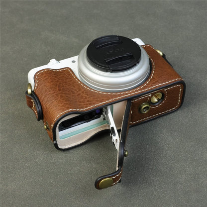 For Sony ZV-1F / ZV-1M2 Camera Case with Battery Opening Portable Leather Camera Protective Cover