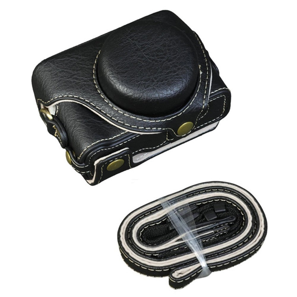 For Sony ZV-1F / ZV-1M2 Camera Case with Battery Opening Portable Leather Camera Protective Cover