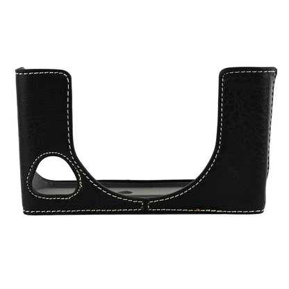 For Leica SOFORT 2 PU Leather Bottom Cover with Battery Access / Strap Shockproof Camera Half Case