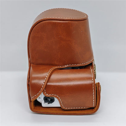 Retro PU Leather Camera Case for Sony A5000  /  A5100  /  NEX3N White Stitch Camera Bag with Shoulder Strap Soft Microfiber Lining Protective Case