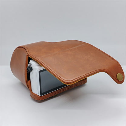 Retro Leather Case Camera Bag for Sony A5000  /  A5100  /  NEX3N PU Camera Protective Cover with Shoulder Strap