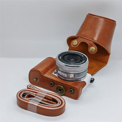 Retro Leather Case Camera Bag for Sony A5000  /  A5100  /  NEX3N PU Camera Protective Cover with Shoulder Strap